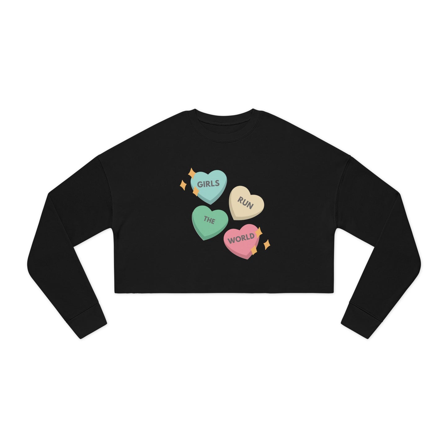 Girls Run the World - Women's Fleece Cropped Sweatshirt