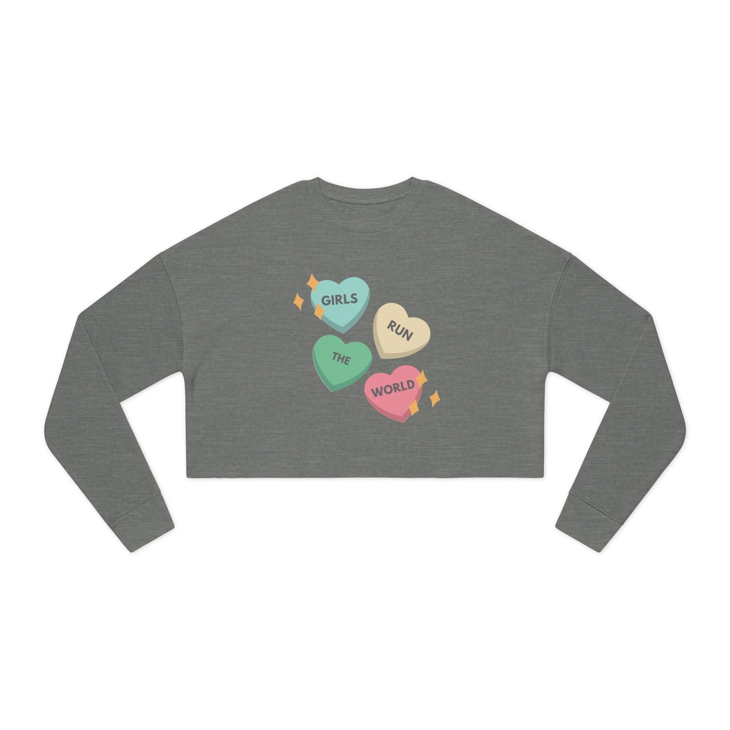 Girls Run the World - Women's Fleece Cropped Sweatshirt