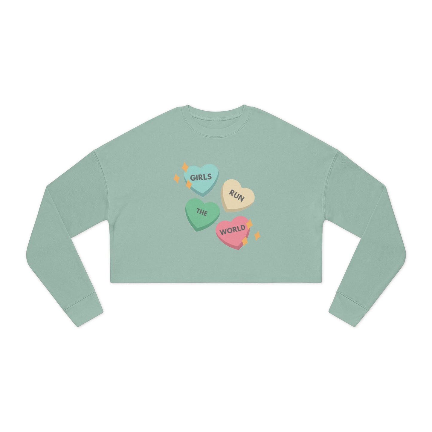 Girls Run the World - Women's Fleece Cropped Sweatshirt
