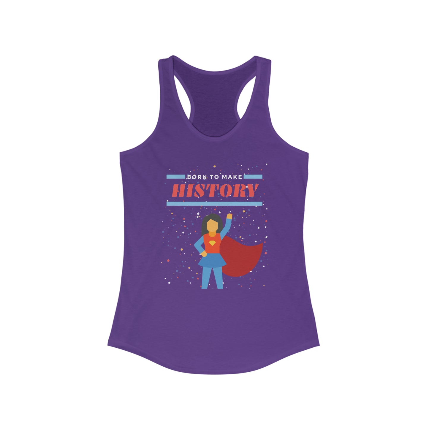 Born to Make History - Women's racerback tank