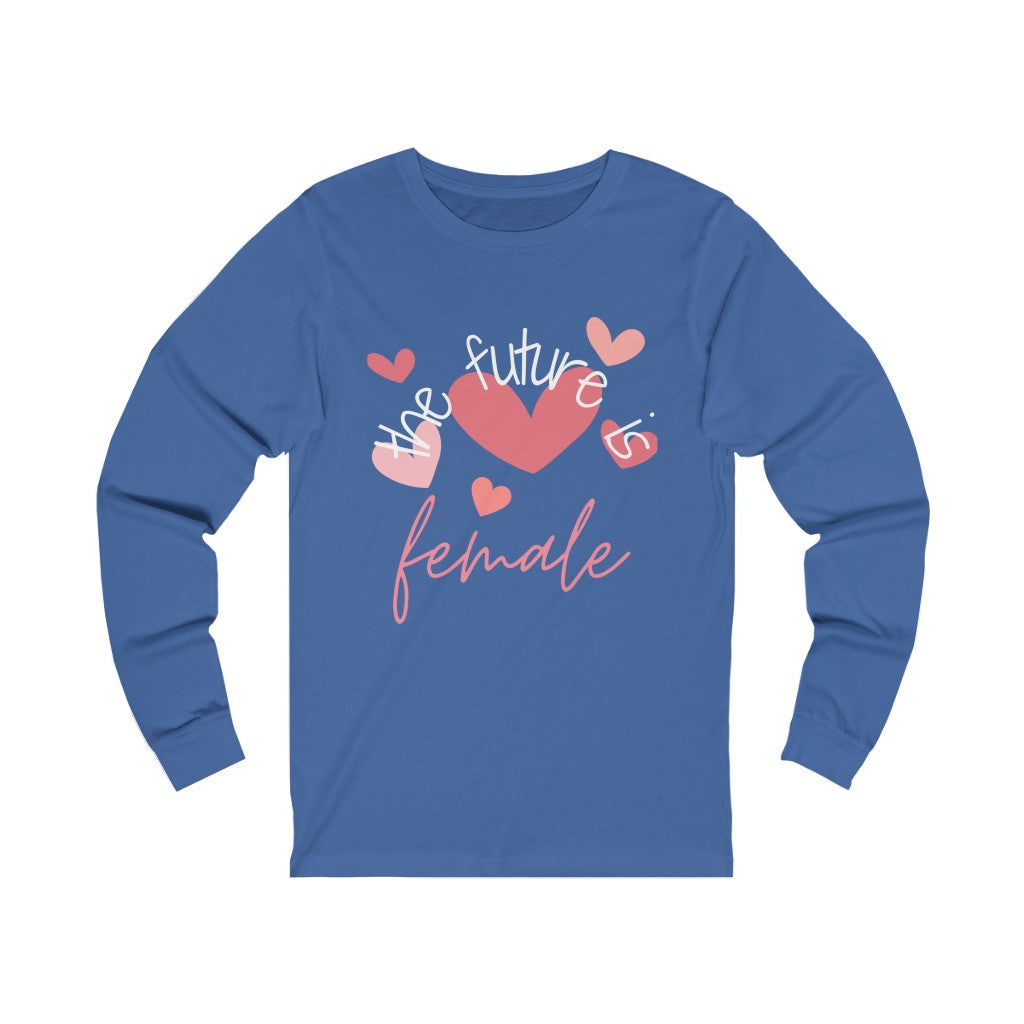 The Future is Female - Hearts Women's long sleeve T-shirt
