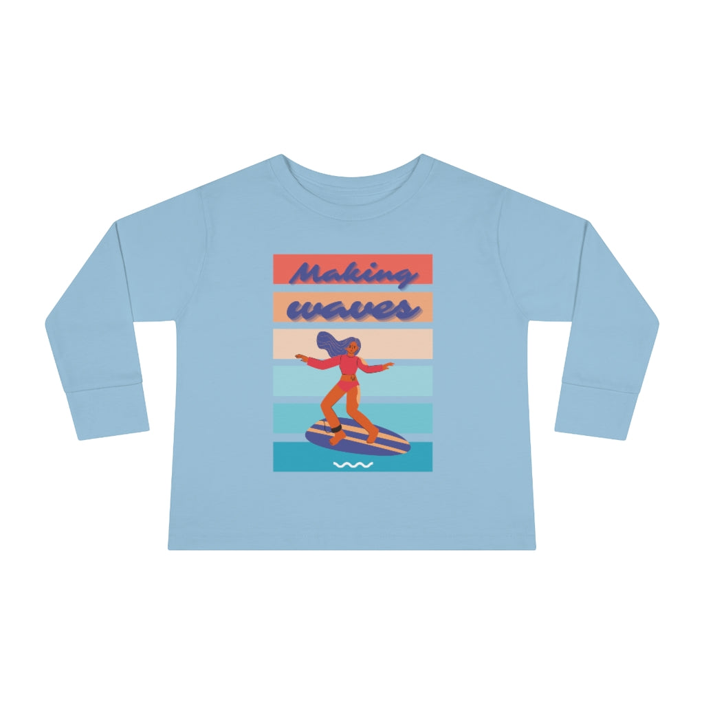 Making Waves - Toddler Long Sleeve T-shirt