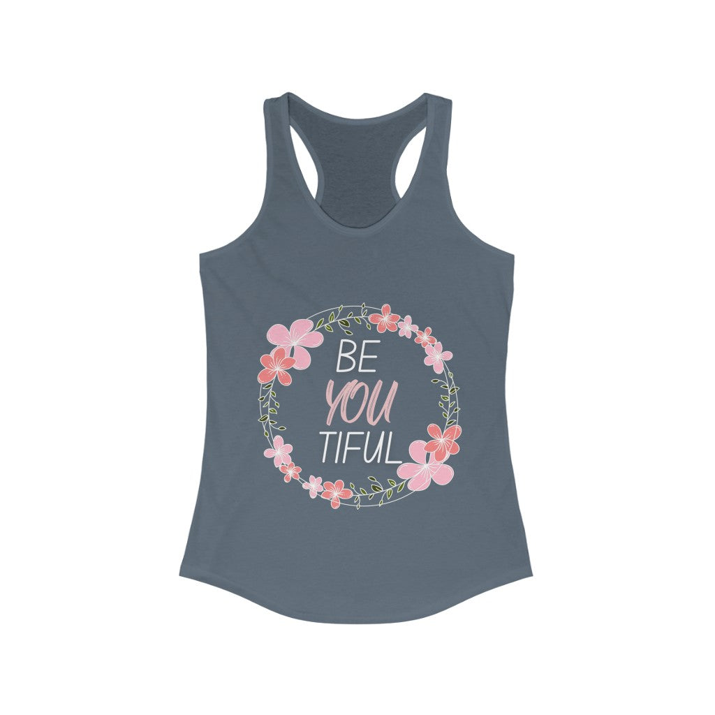beYOUtiful - Women's racerback tank