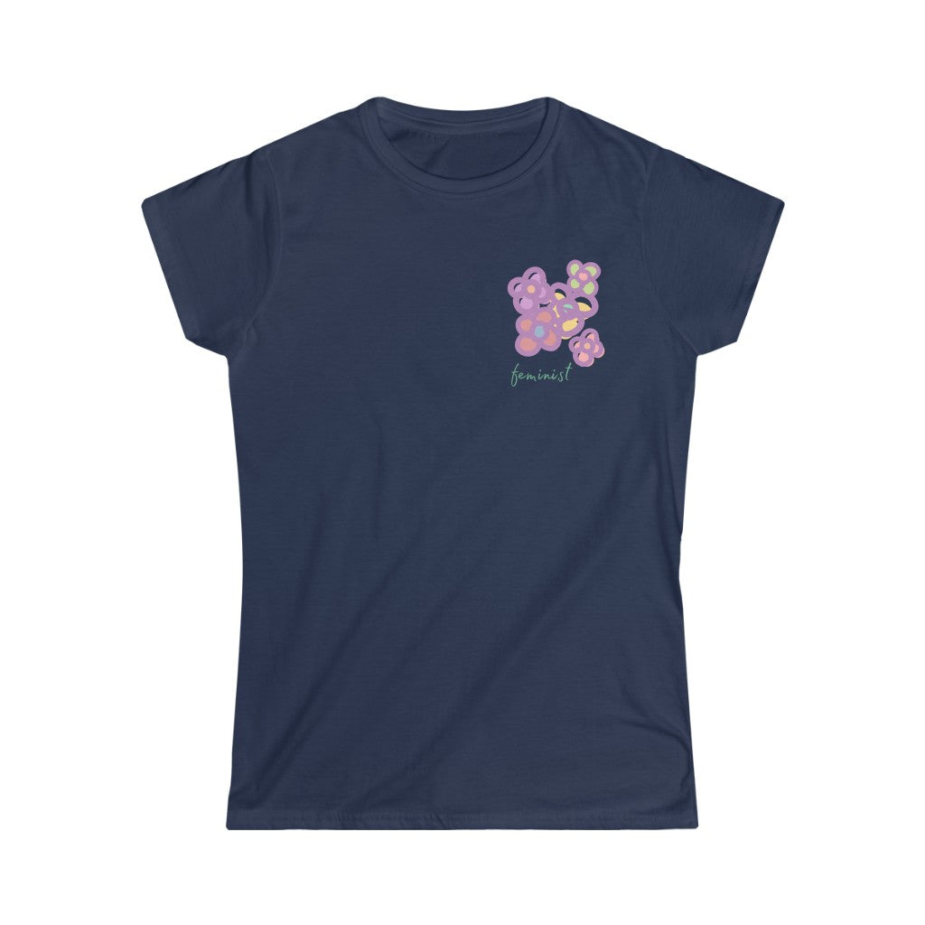 Feminist Mini-Floral - Women's T-shirt