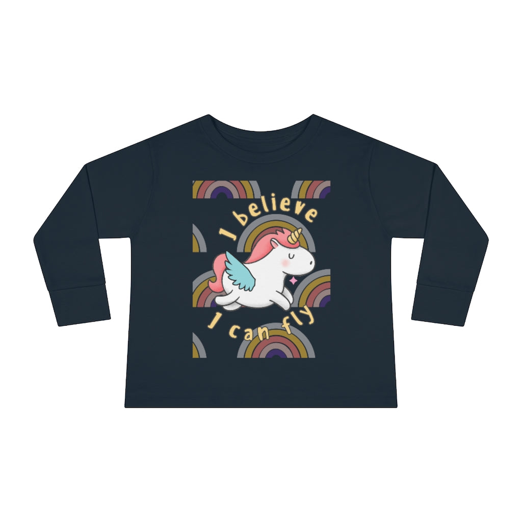 I Believe I Can Fly - Toddler Long Sleeve T-shirt