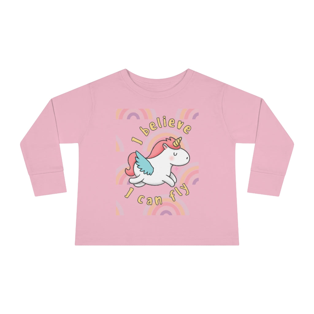 I Believe I Can Fly - Toddler Long Sleeve T-shirt