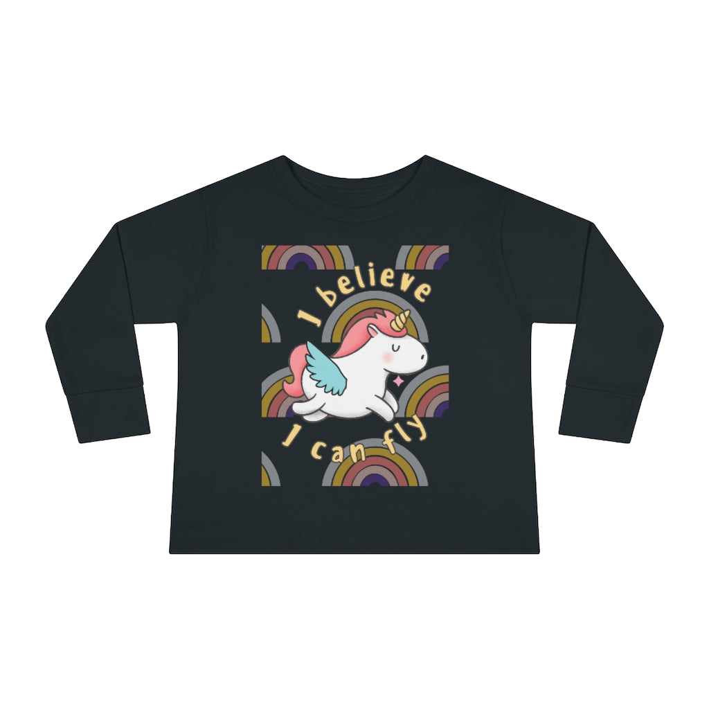 I Believe I Can Fly - Toddler Long Sleeve T-shirt