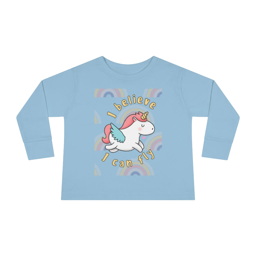I Believe I Can Fly - Toddler Long Sleeve T-shirt
