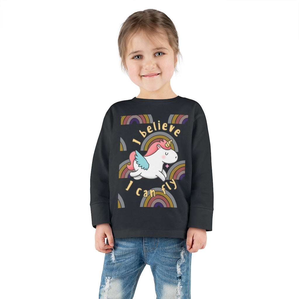 I Believe I Can Fly - Toddler Long Sleeve T-shirt