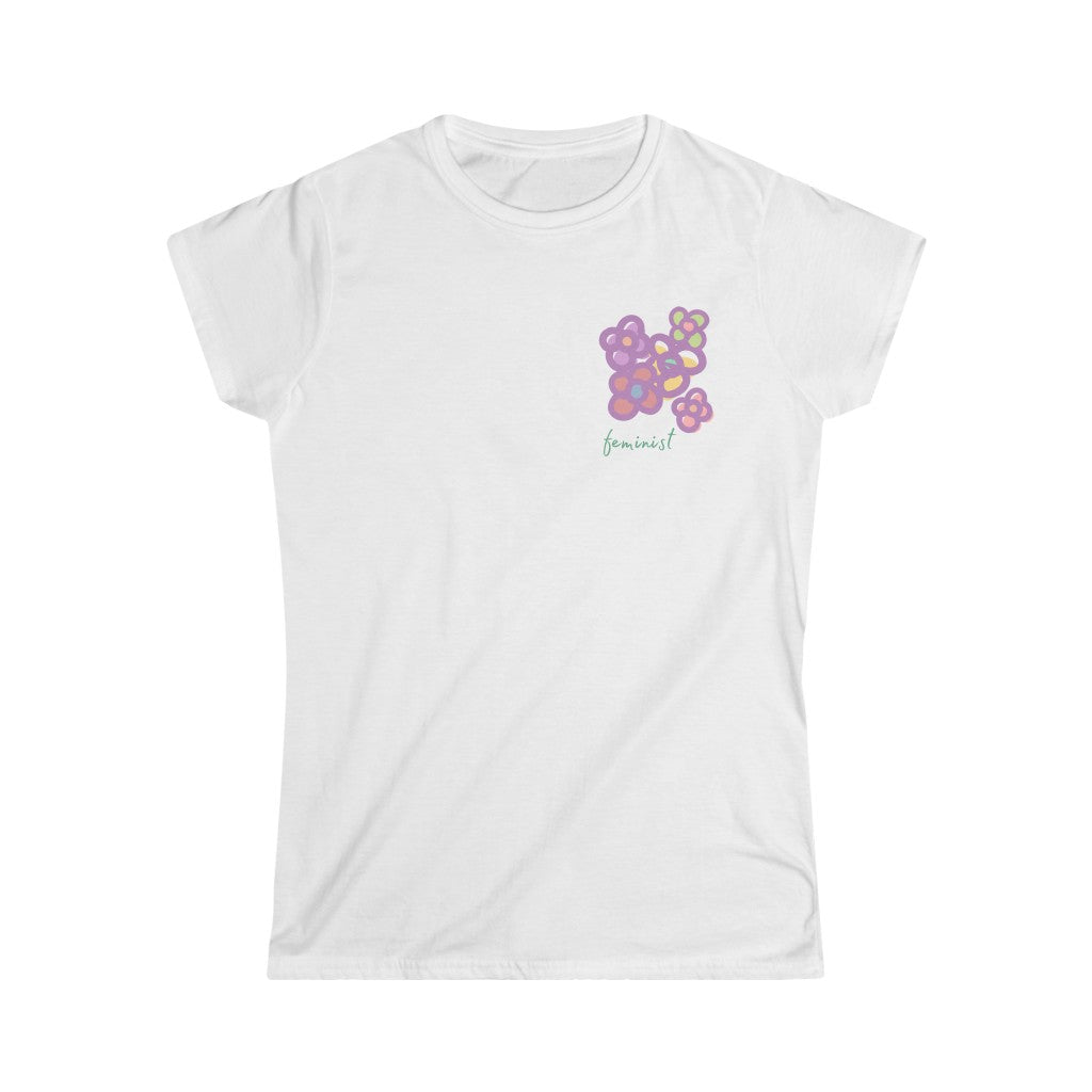 Feminist Mini-Floral - Women's T-shirt