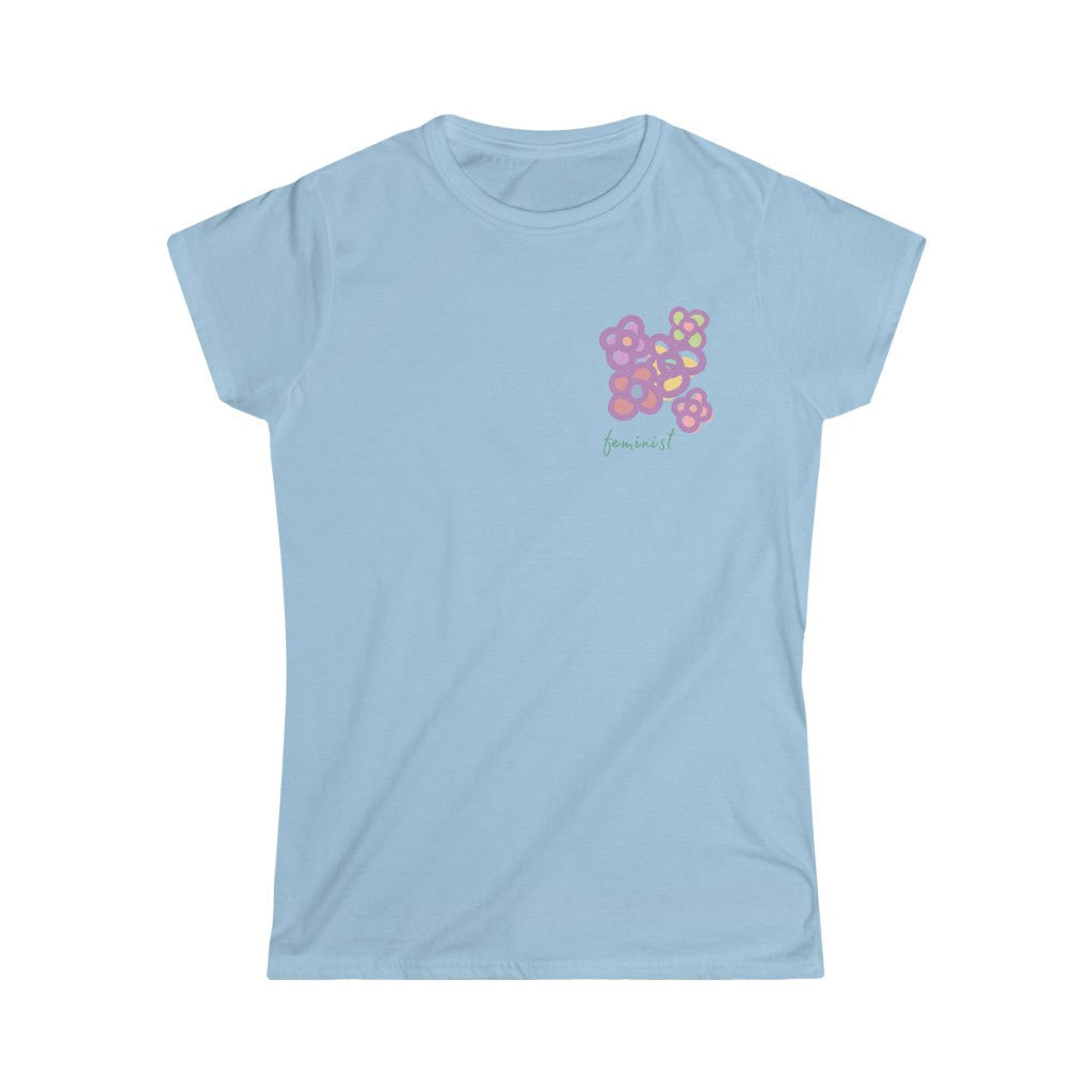 Feminist Mini-Floral - Women's T-shirt