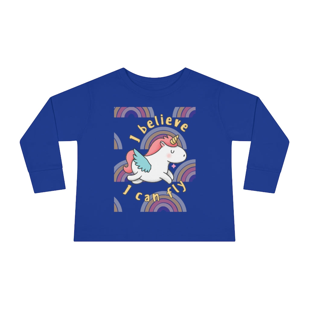 I Believe I Can Fly - Toddler Long Sleeve T-shirt