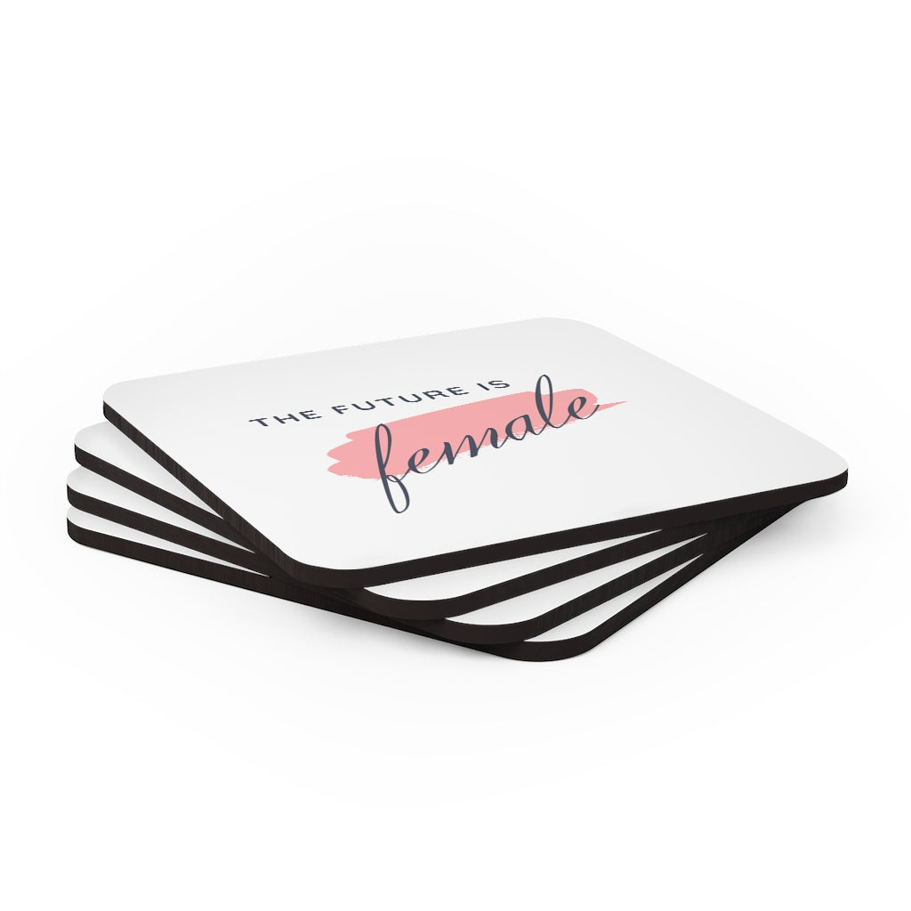 The Future is Female - Corkwood Coaster Set