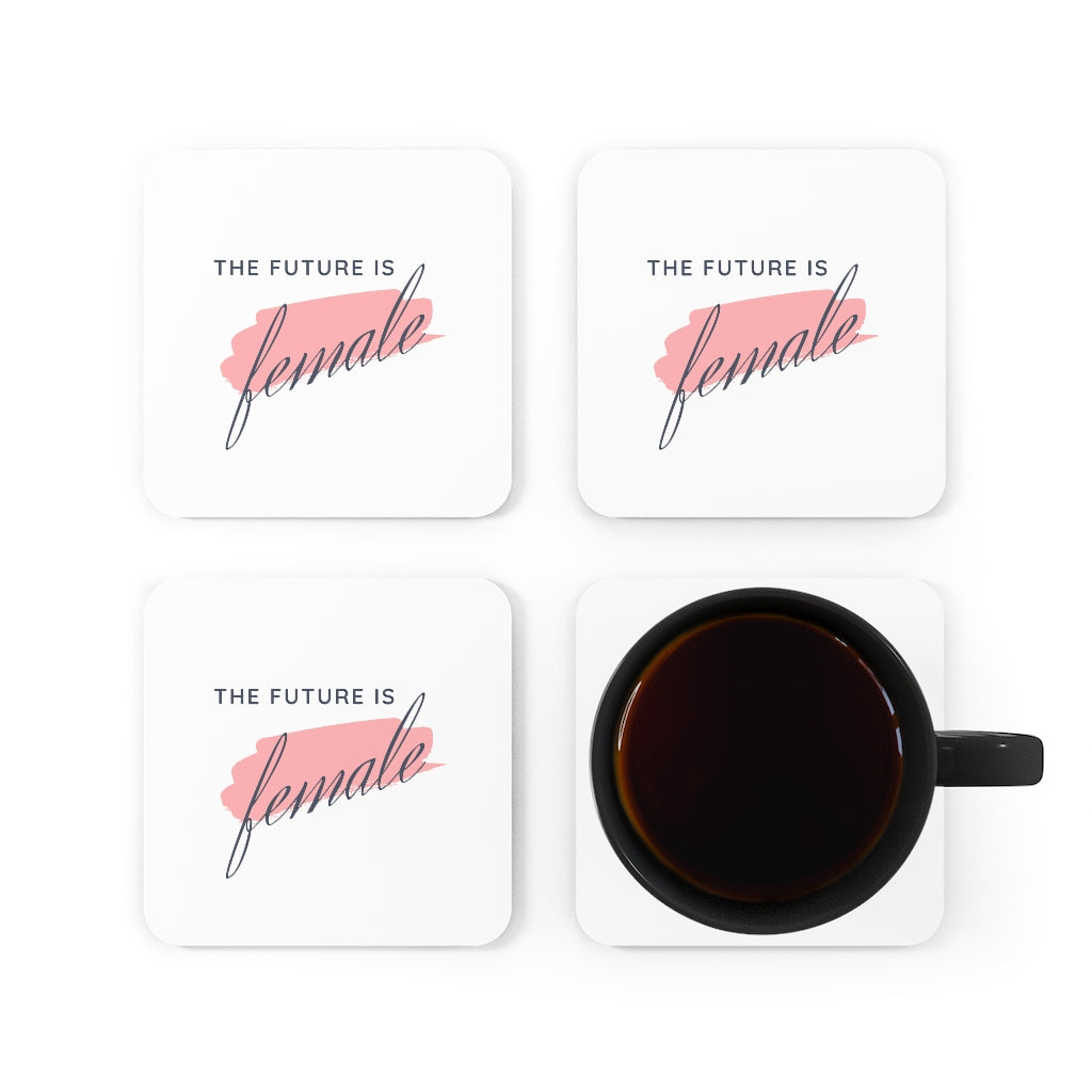 The Future is Female - Corkwood Coaster Set