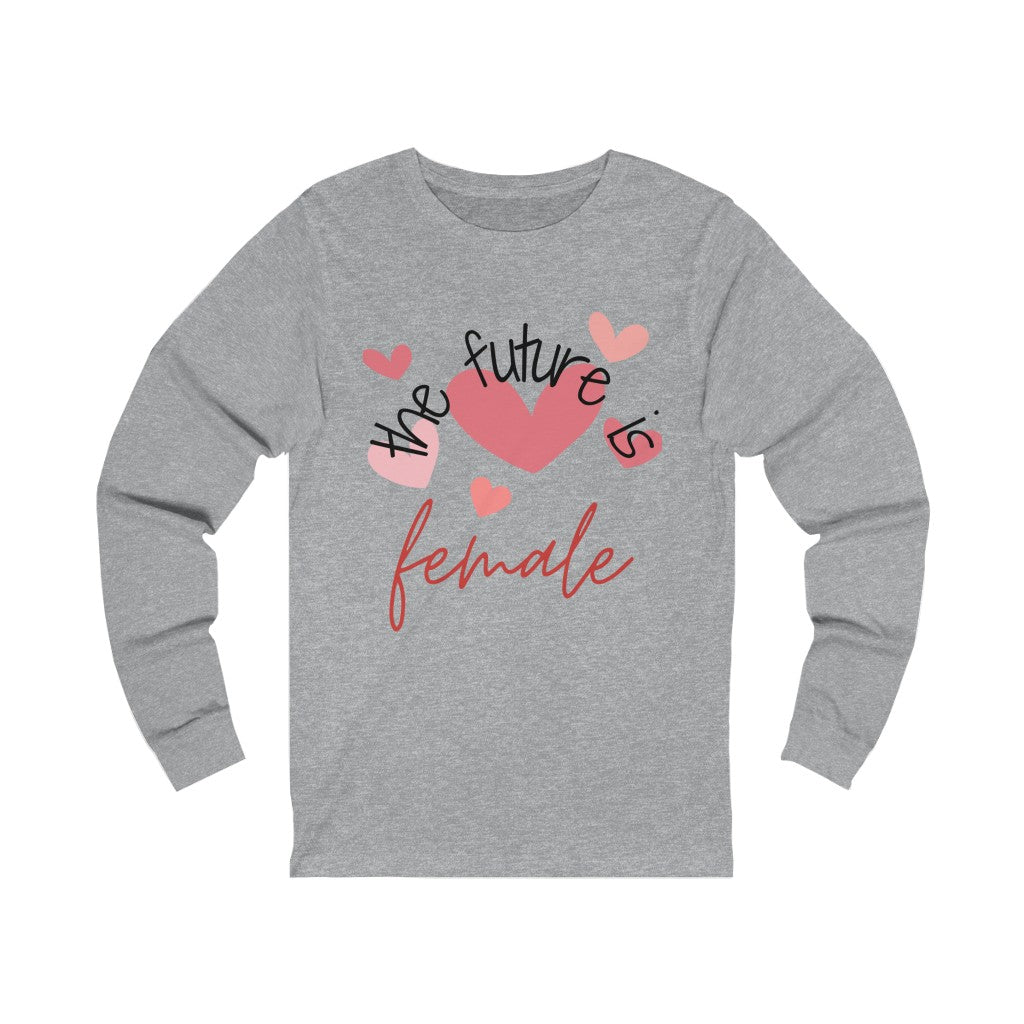 The Future is Female - Hearts Women's long sleeve T-shirt