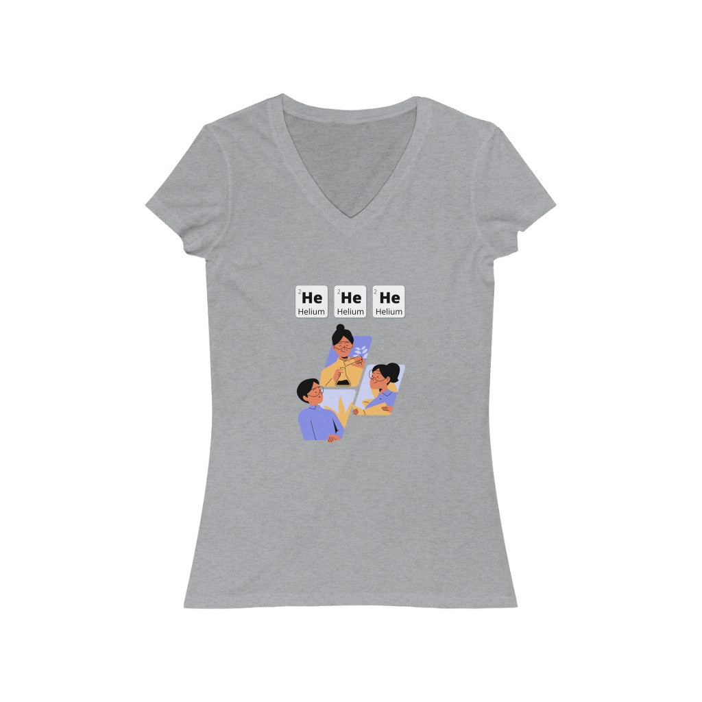 HeHeHe - Women's Short Sleeve V-Neck Tee