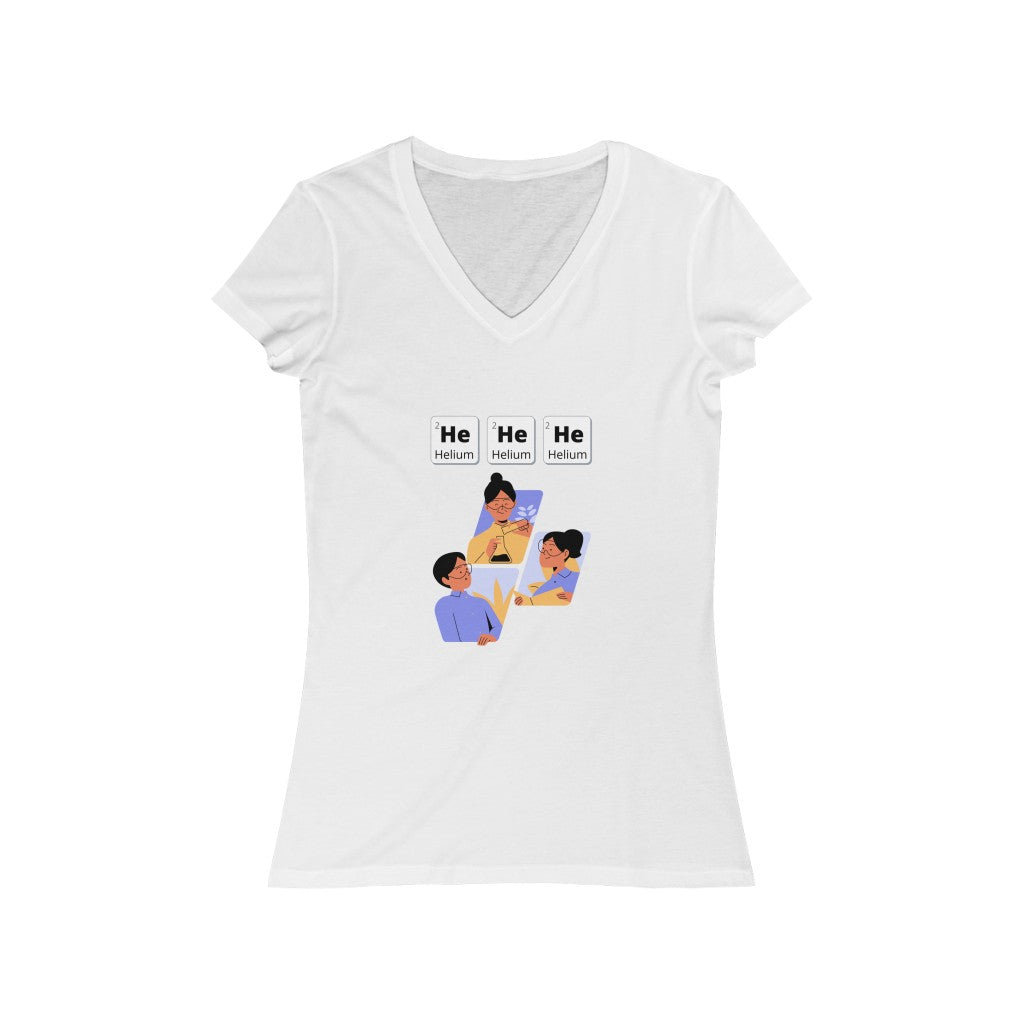 HeHeHe - Women's Short Sleeve V-Neck Tee