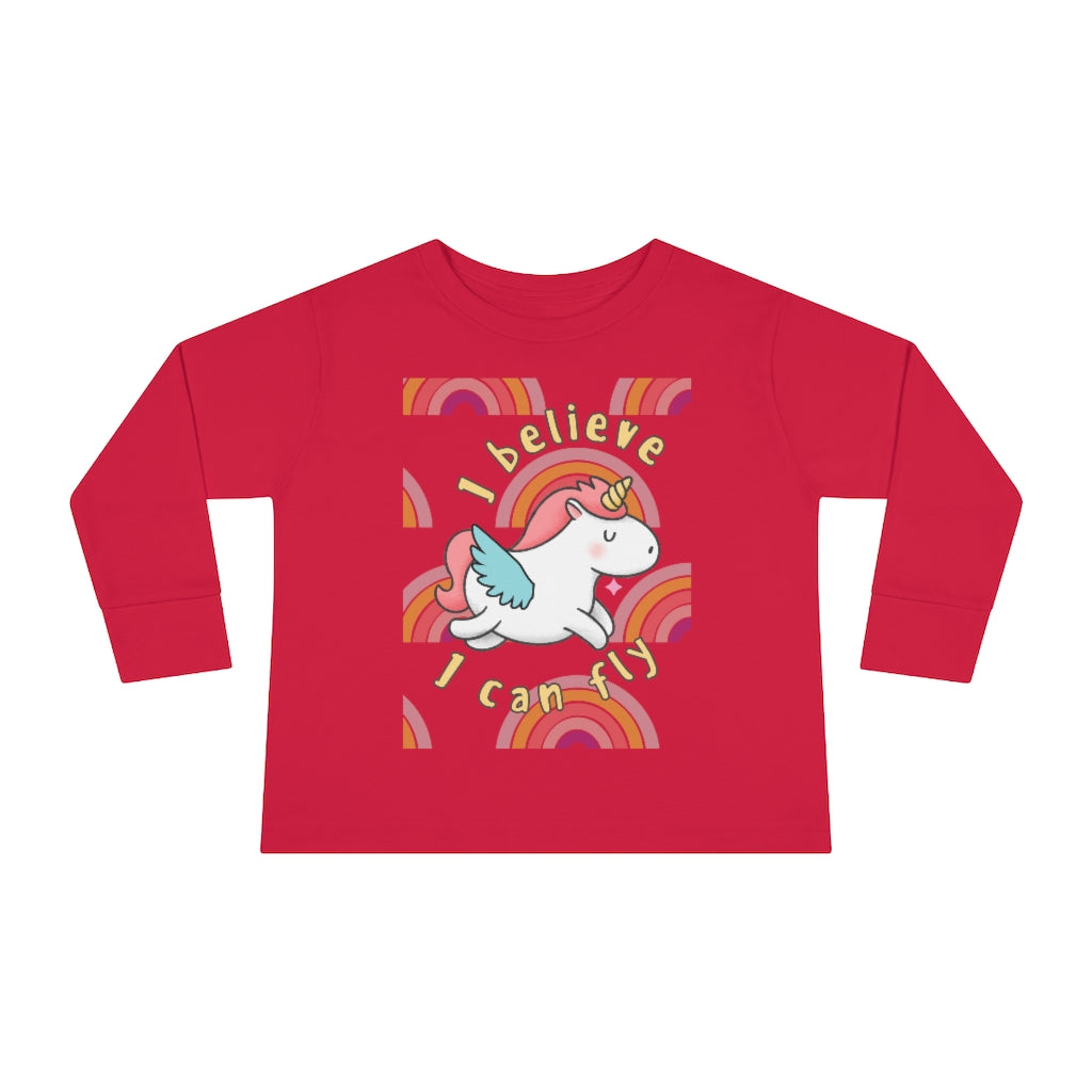 I Believe I Can Fly - Toddler Long Sleeve T-shirt