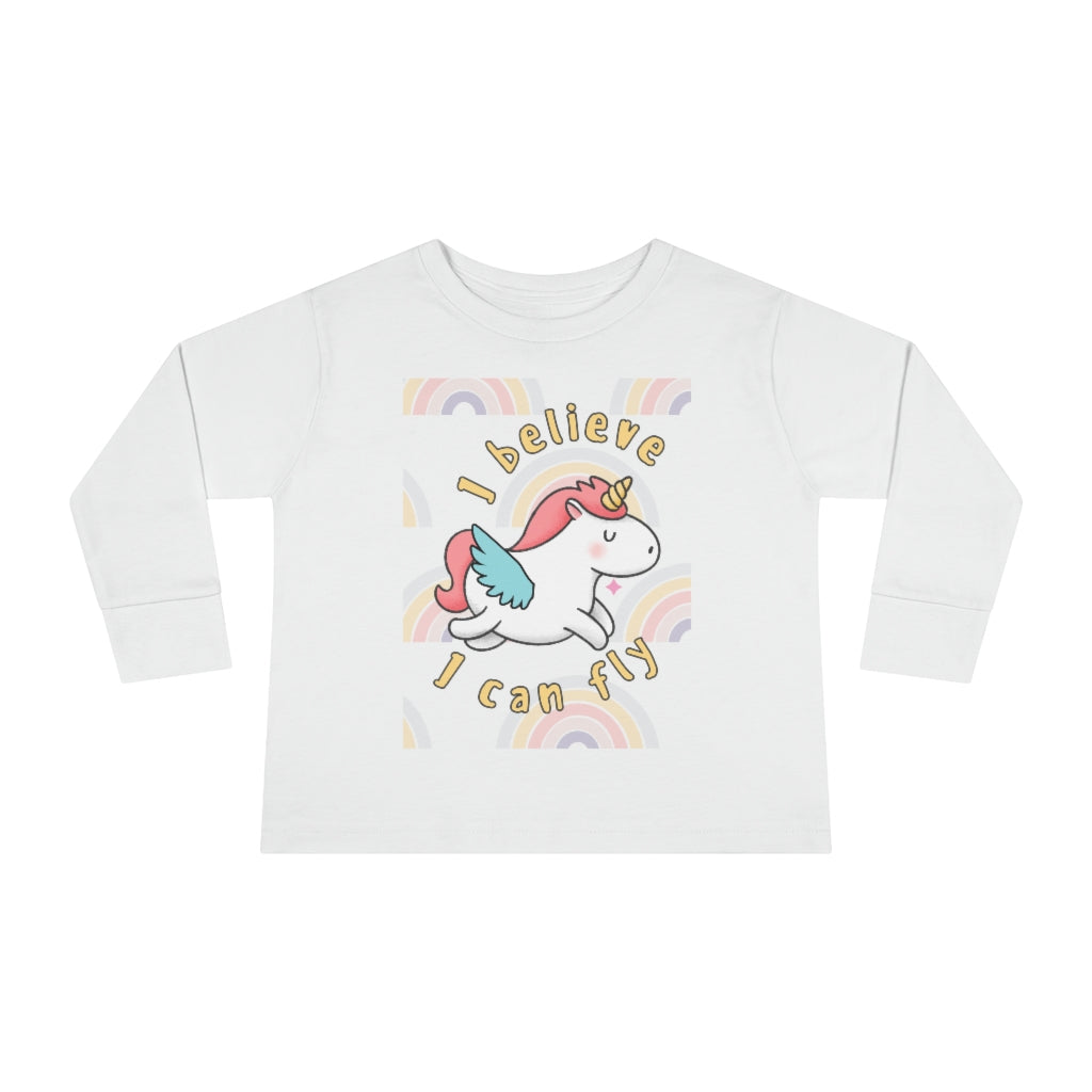 I Believe I Can Fly - Toddler Long Sleeve T-shirt