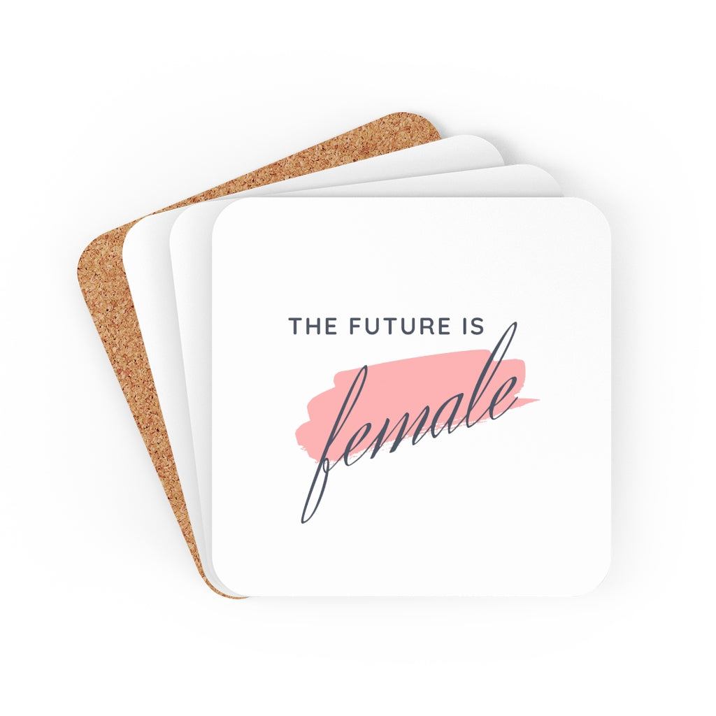 The Future is Female - Corkwood Coaster Set