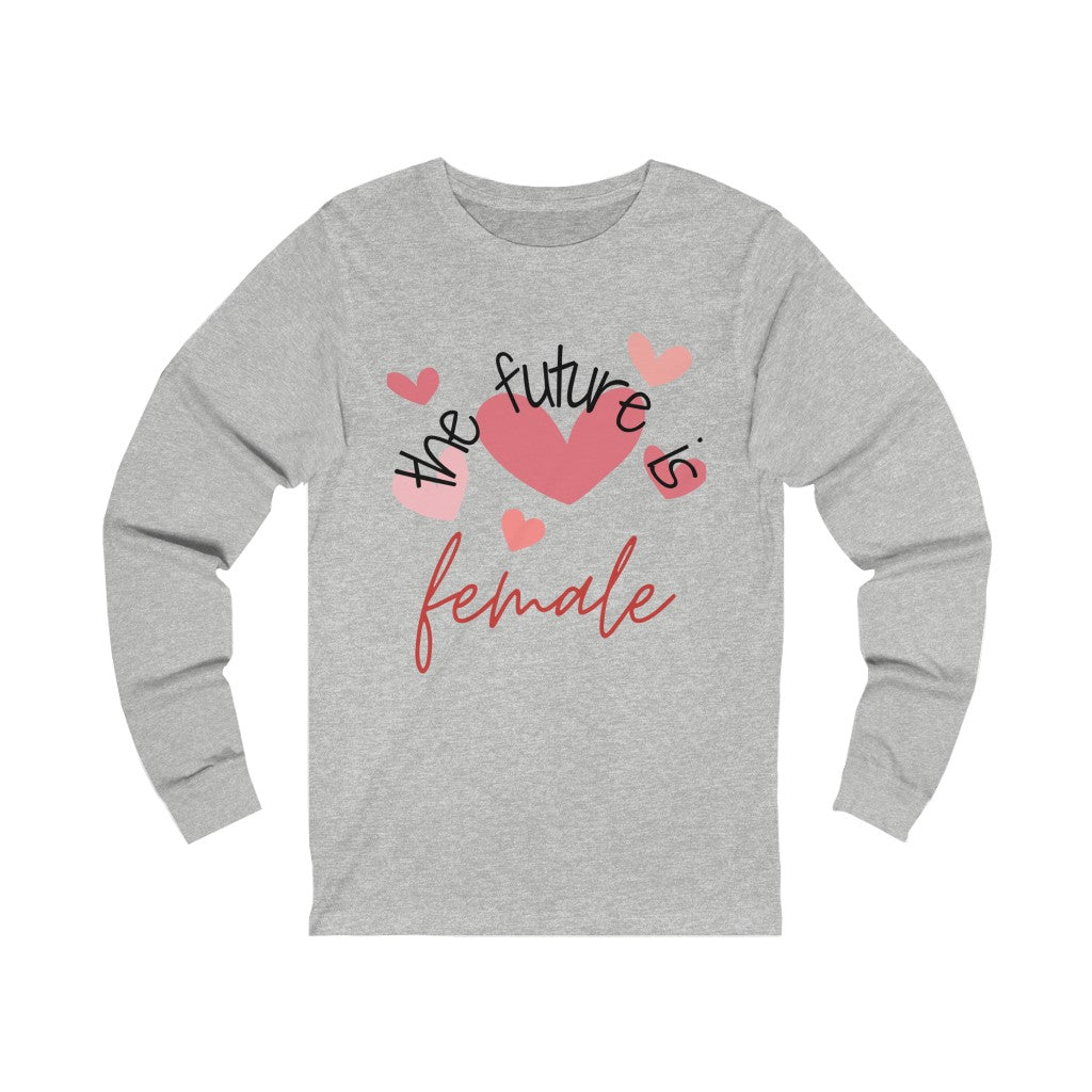 The Future is Female - Hearts Women's long sleeve T-shirt