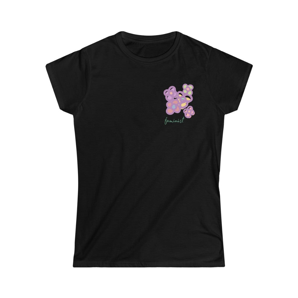 Feminist Mini-Floral - Women's T-shirt