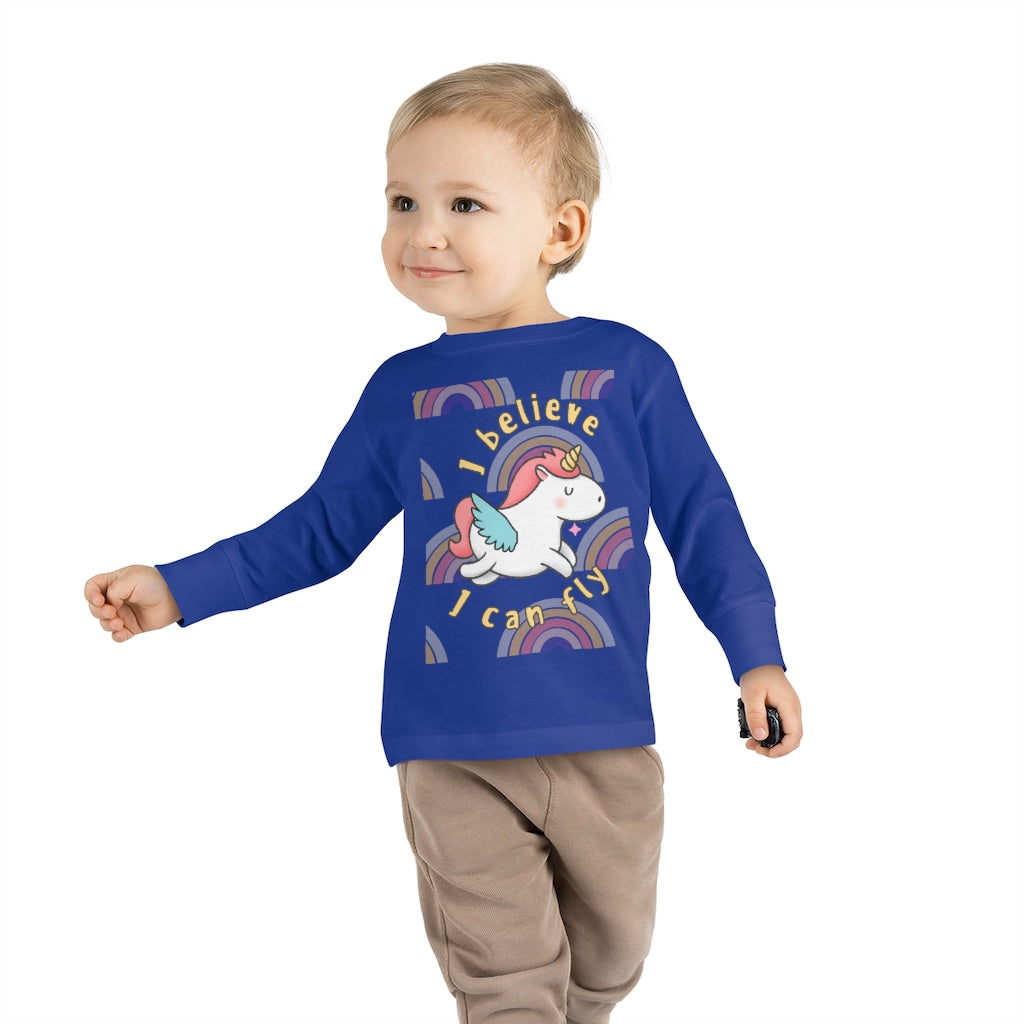 I Believe I Can Fly - Toddler Long Sleeve T-shirt