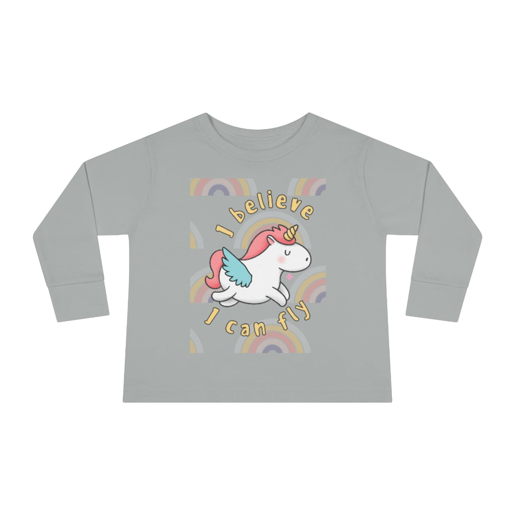 I Believe I Can Fly - Toddler Long Sleeve T-shirt