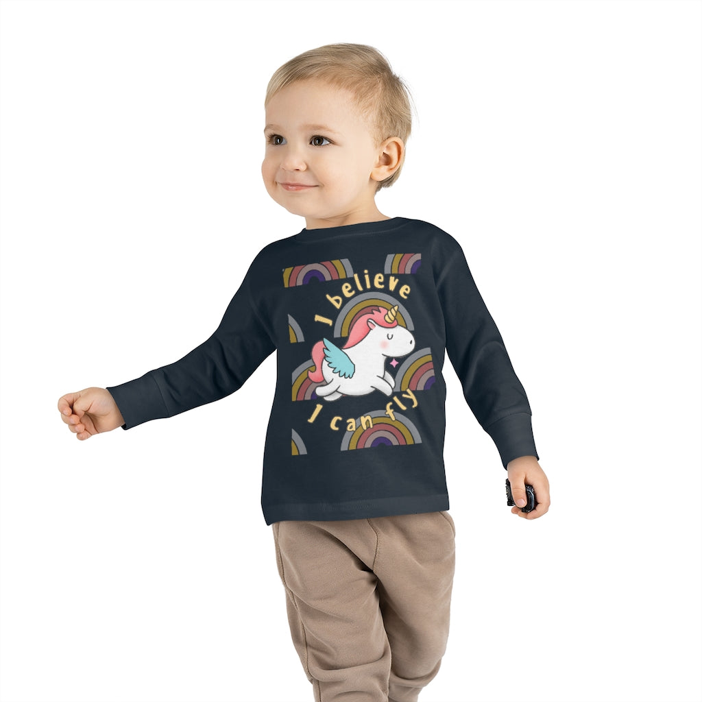 I Believe I Can Fly - Toddler Long Sleeve T-shirt