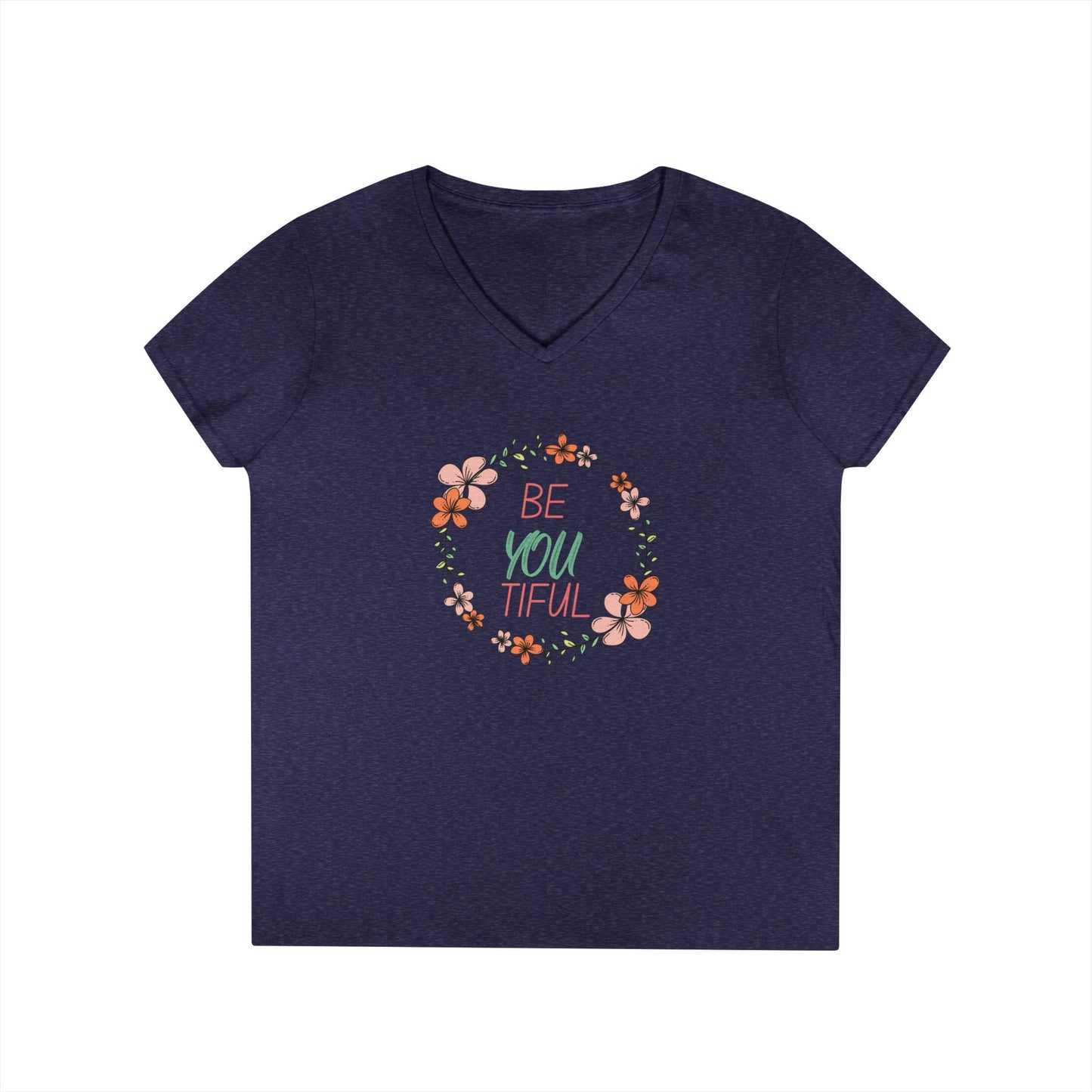 beYOUtiful - Women's V-neck T-shirt