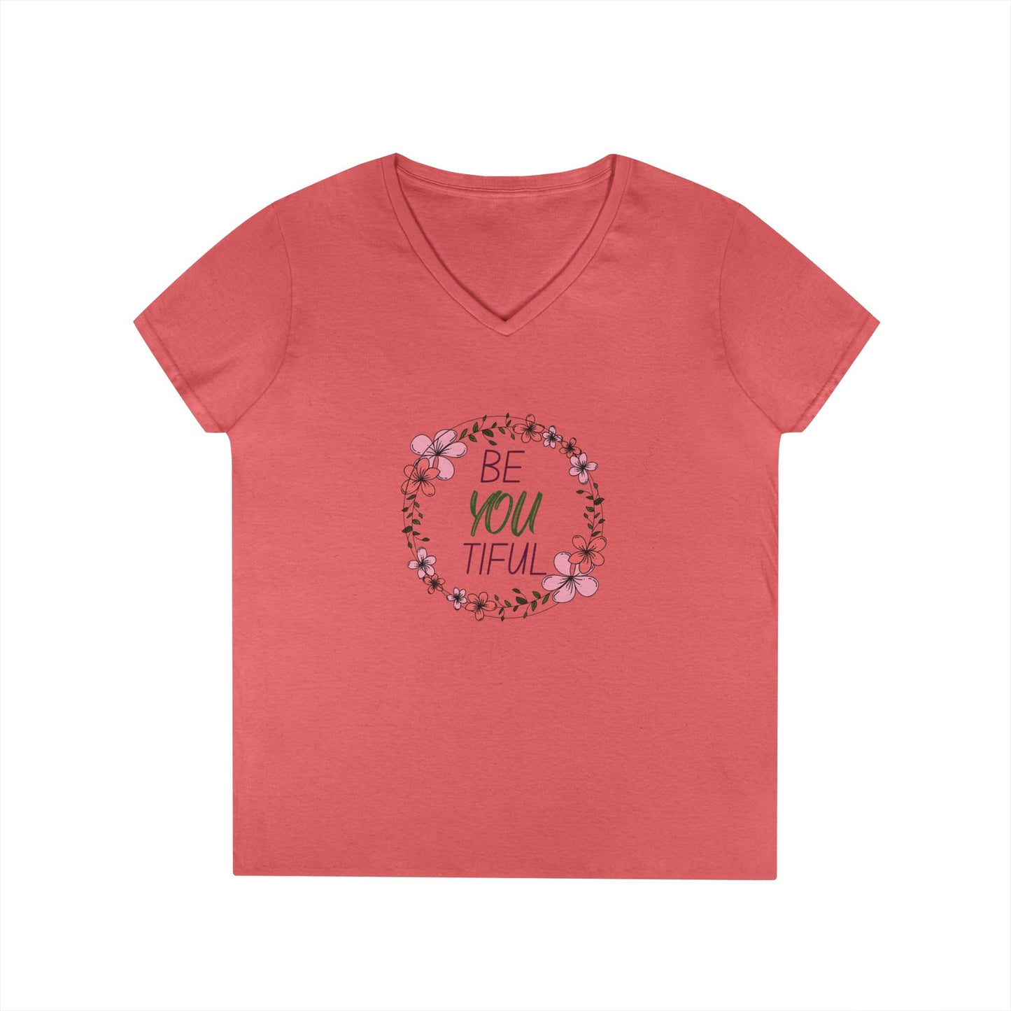 beYOUtiful - Women's V-neck T-shirt