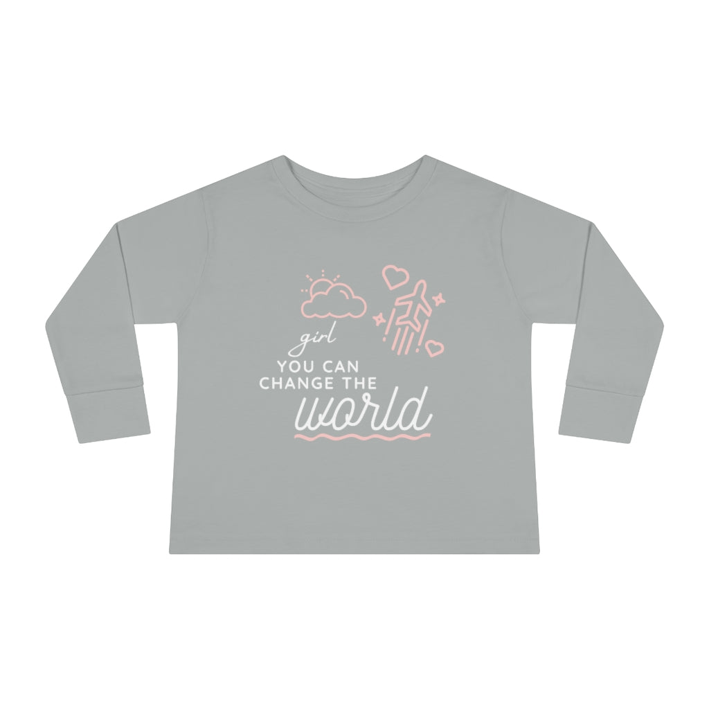 Girl You Can Change the World - Toddler Long Sleeve T-shirt