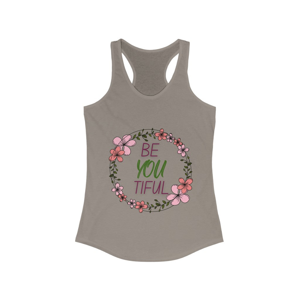 beYOUtiful - Women's racerback tank