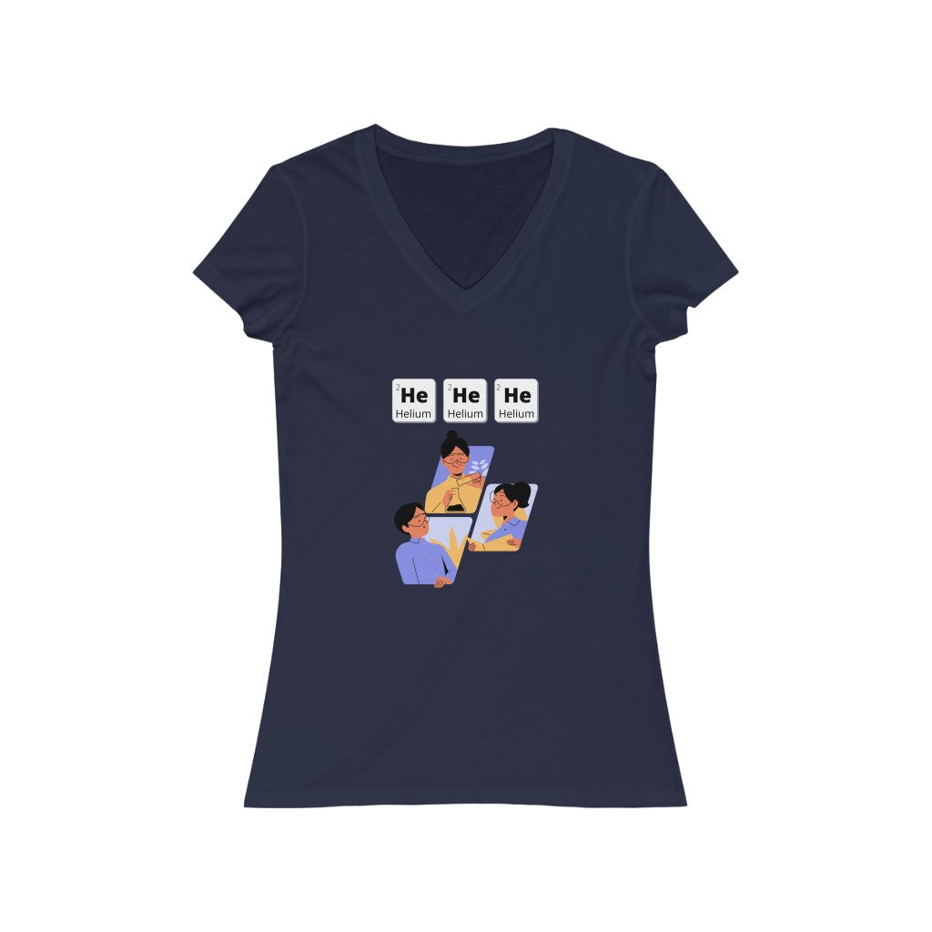 HeHeHe - Women's Short Sleeve V-Neck Tee