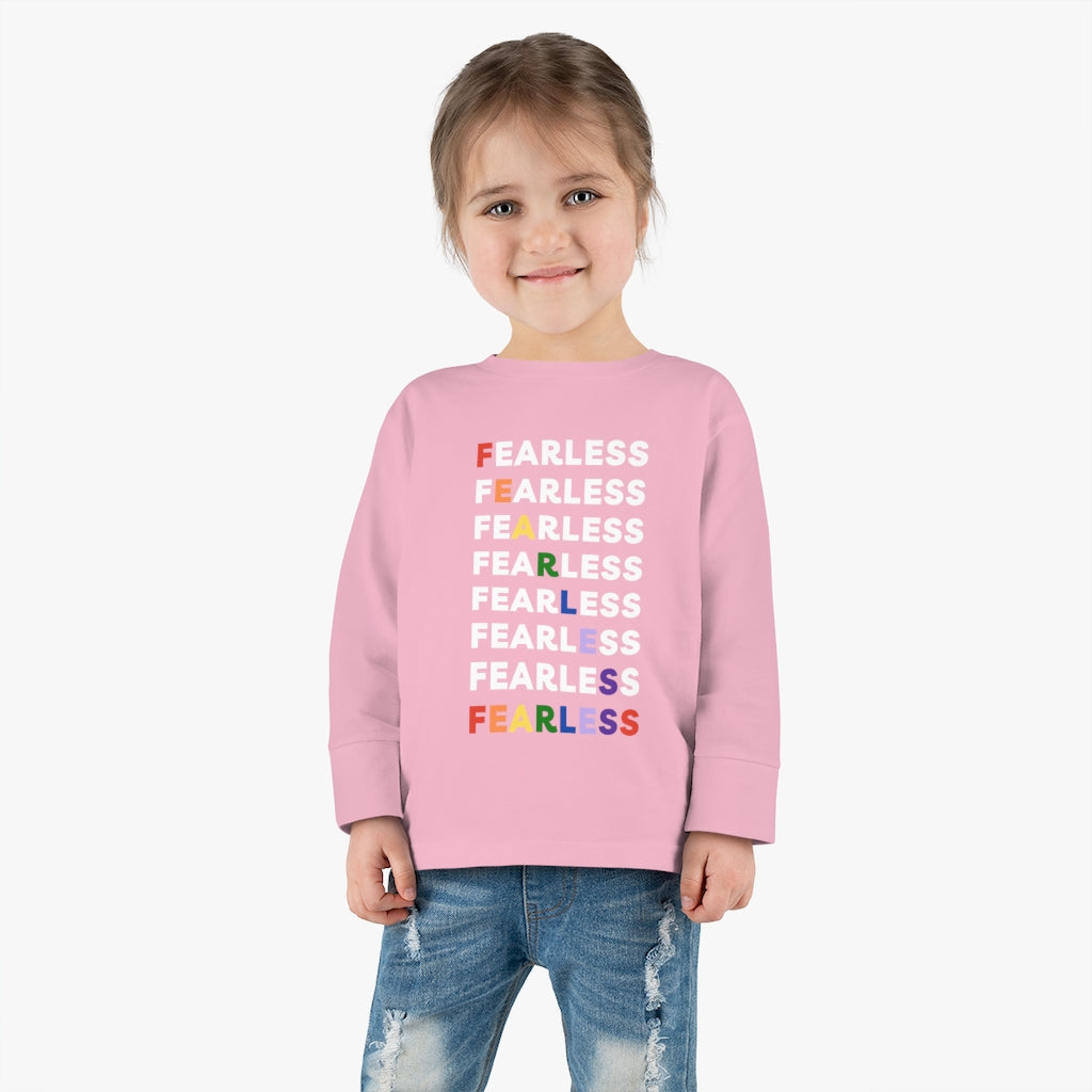 Fearless Rainbow - Toddler long sleeve T-shirt