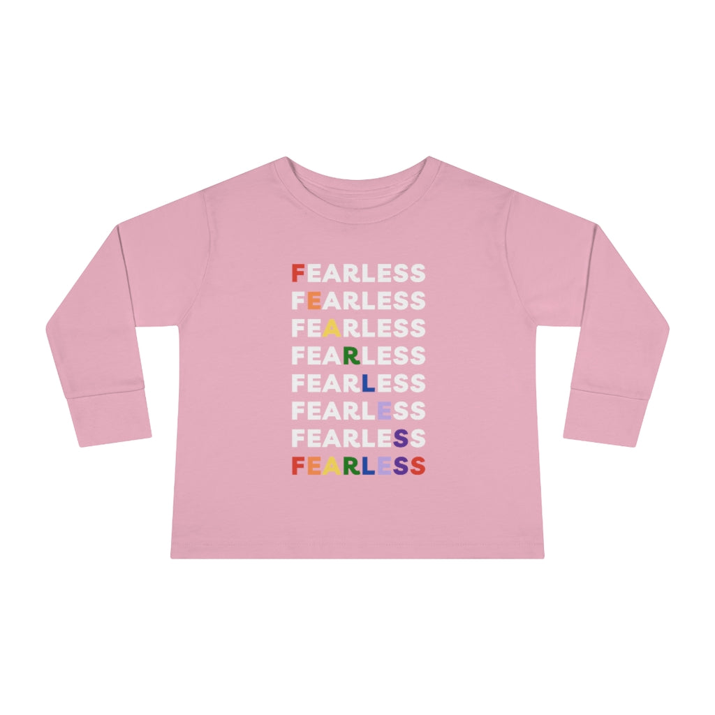 Fearless Rainbow - Toddler long sleeve T-shirt