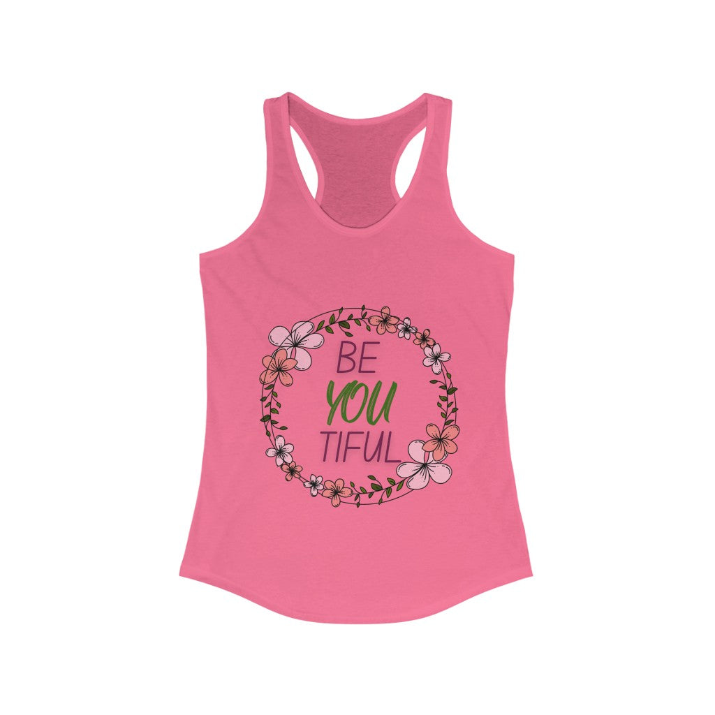 beYOUtiful - Women's racerback tank