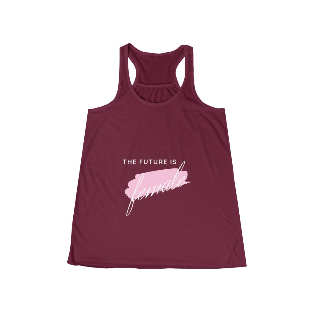 The Future is Female - Women's Flowy Racerback Tank