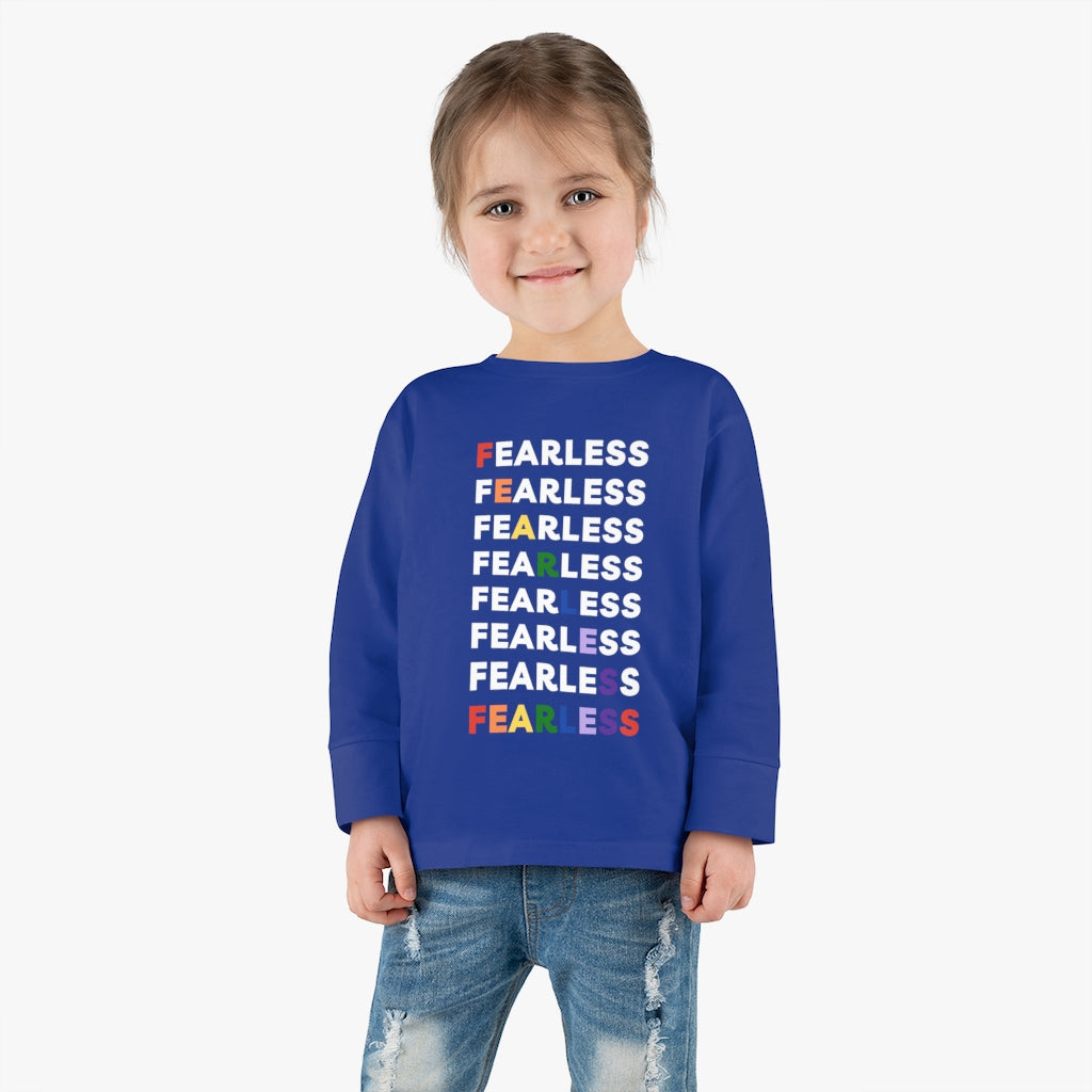 Fearless Rainbow - Toddler long sleeve T-shirt