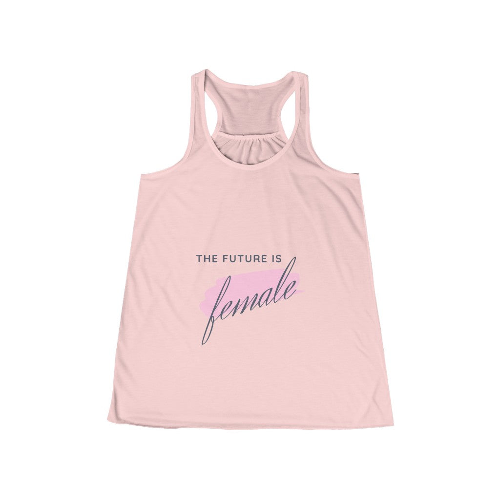 The Future is Female - Women's Flowy Racerback Tank