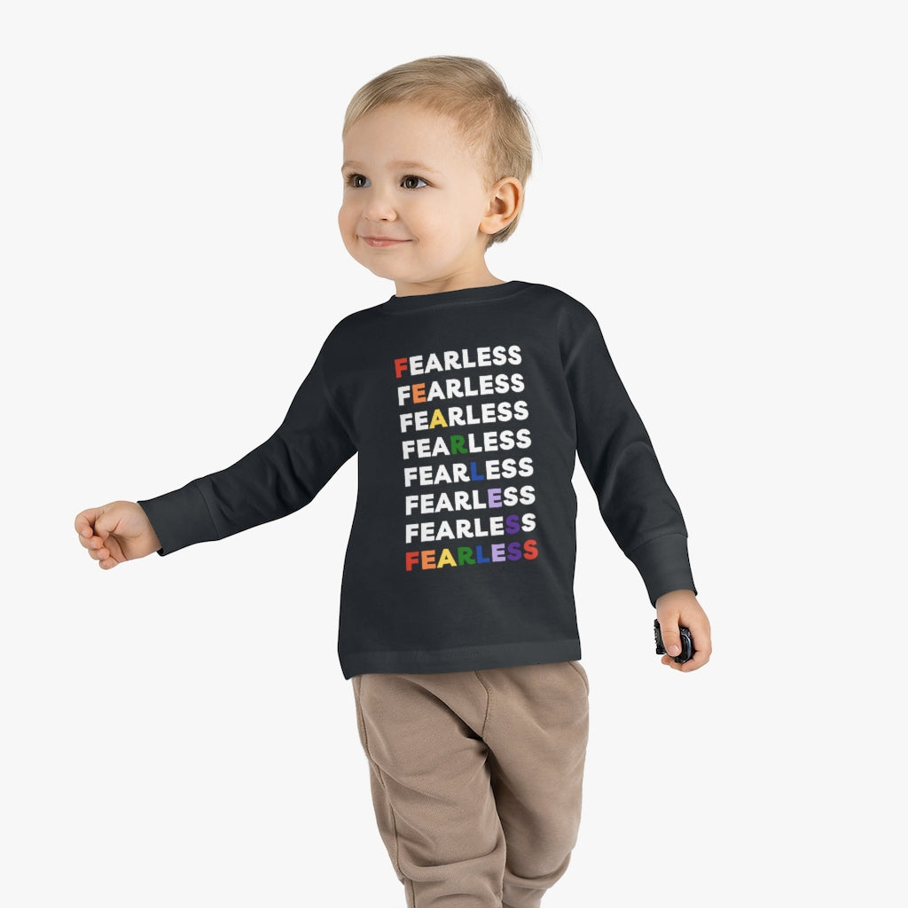 Fearless Rainbow - Toddler long sleeve T-shirt