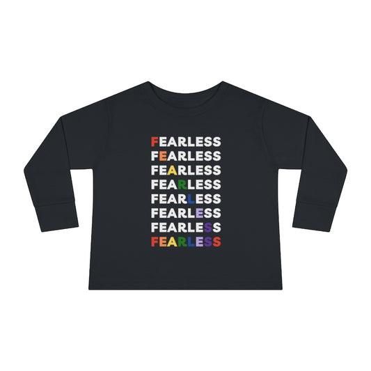 Fearless Rainbow - Toddler long sleeve T-shirt