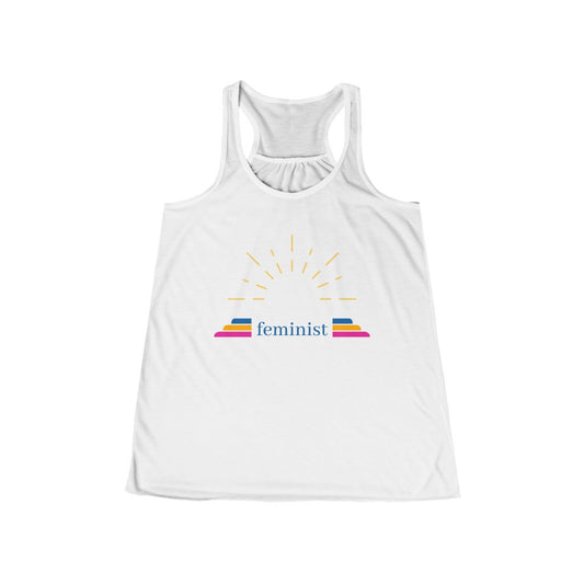 feminist - Women's Flowy Racerback Tank