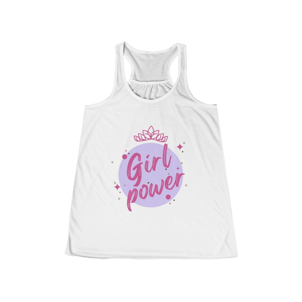 Girl Power - Women's Flowy Racerback Tank