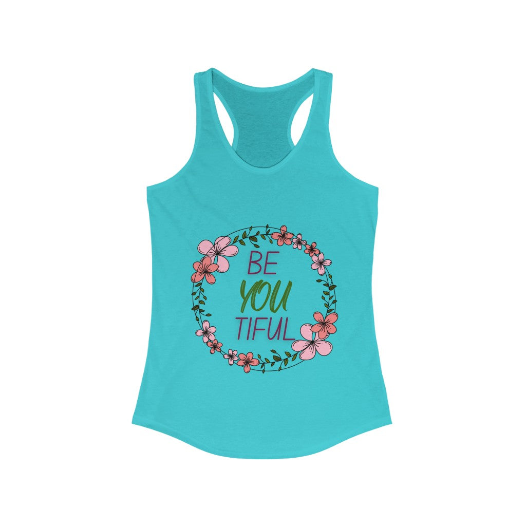 beYOUtiful - Women's racerback tank