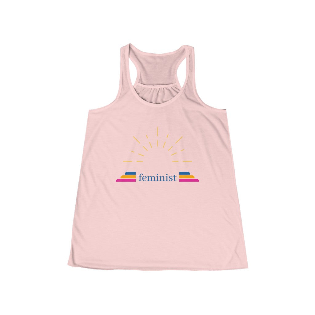 feminist - Women's Flowy Racerback Tank