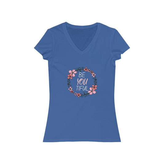 beYOUtiful - Women's V-neck T-shirt