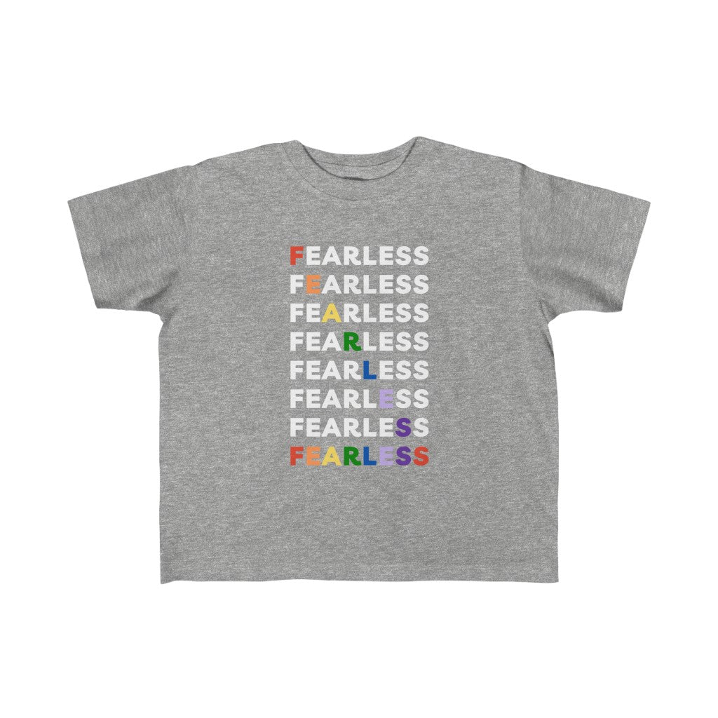 Fearless Rainbow - Toddler T-shirt