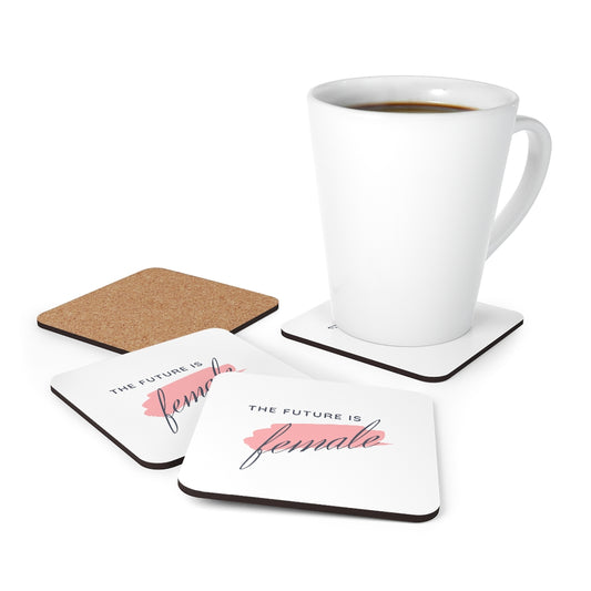 The Future is Female - Corkwood Coaster Set