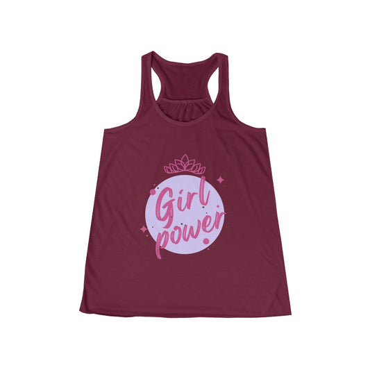 Girl Power - Women's Flowy Racerback Tank